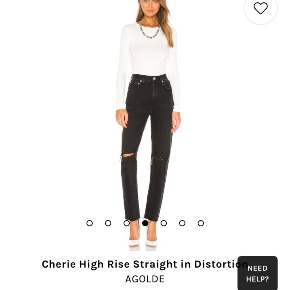 AGOLDE Cherie High Rise Straight in Distortion